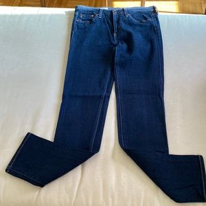 AG mid rise Cigarette jeans in a dark wash